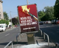 Counter propaganda: "Rebels, you too have friends"